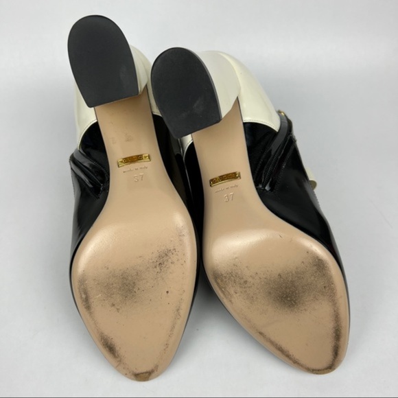 Gucci Nimue Mary Jane Patent Colorblock Ankle Boot - Picture 8 of 13